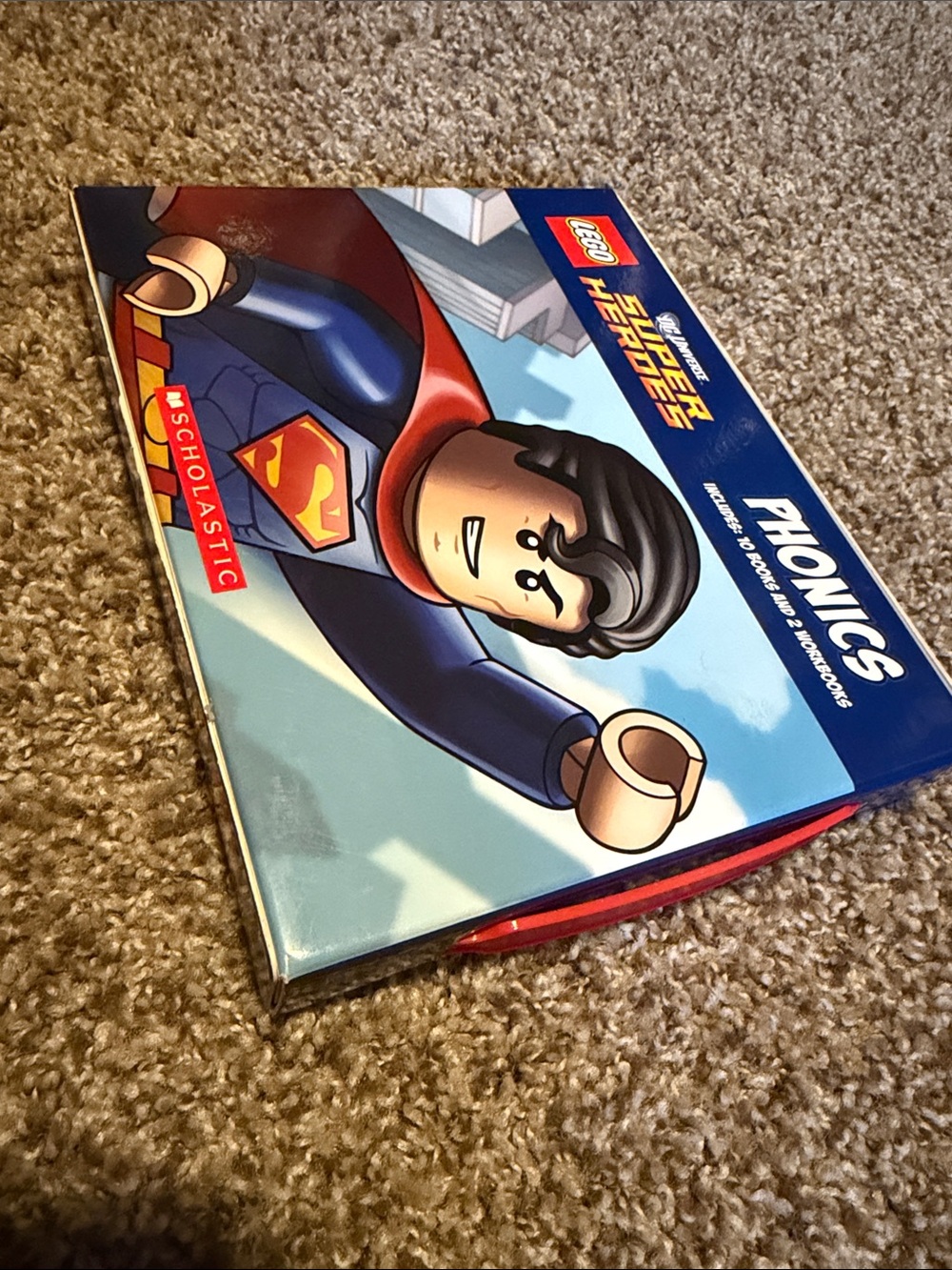 Lego DC Universe Super Heroes Phonics 12-book boxed set - like new!